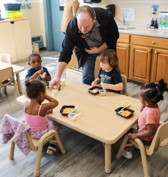 Milk distribution to toddlers