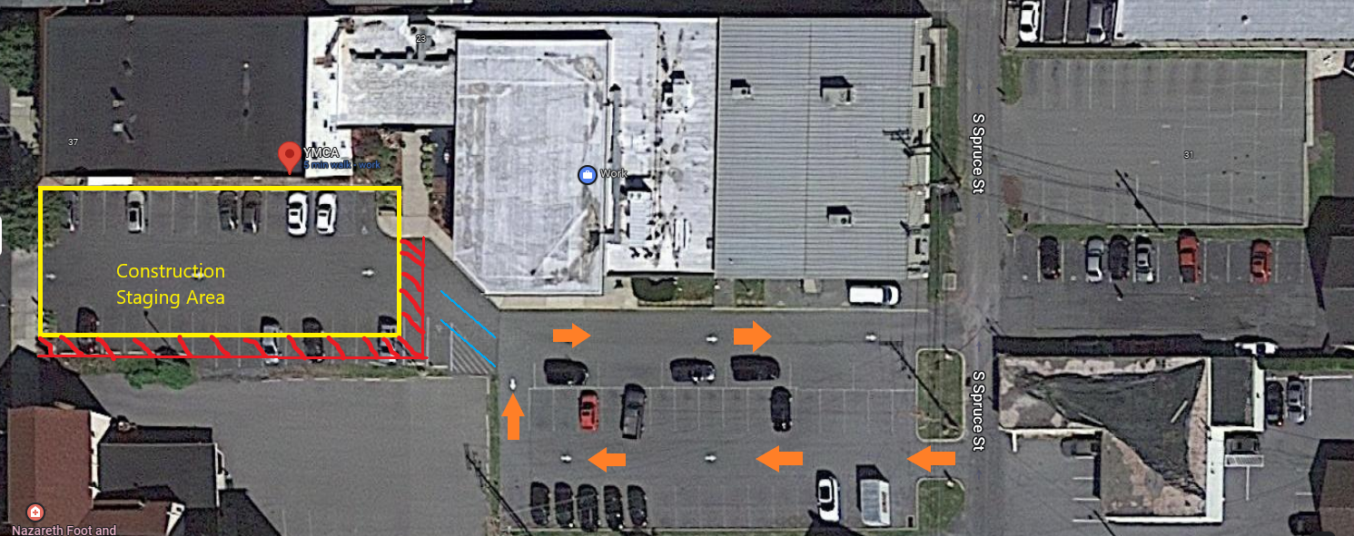 parking at ymca nazareth