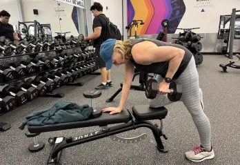 weight training at the Y