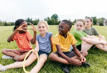 kids playing outside