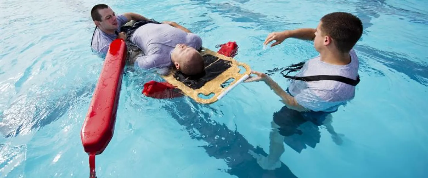 lifeguard training in water