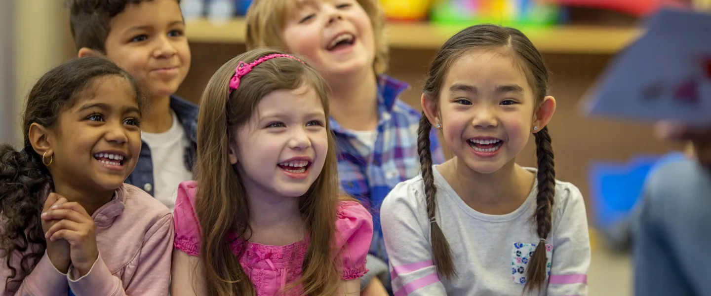 preschoolers in classroom