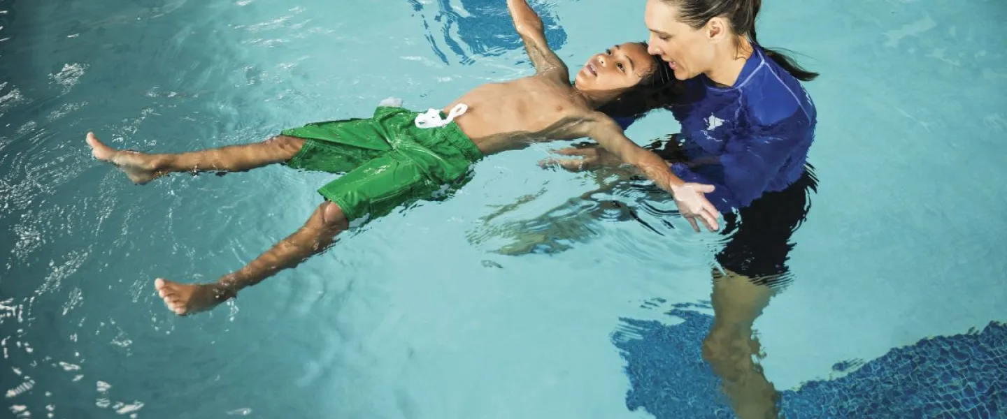 outdoor swim lesson
