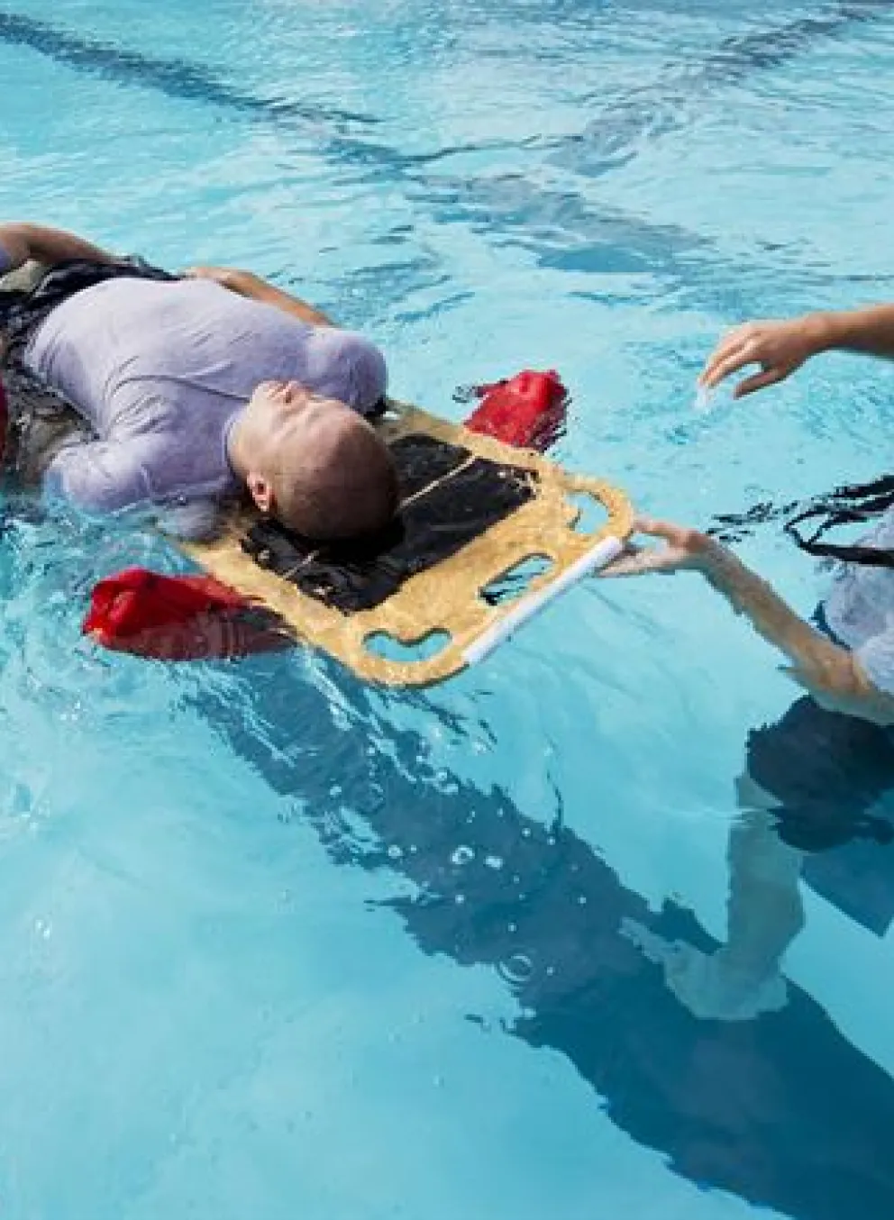 lifeguard training in water