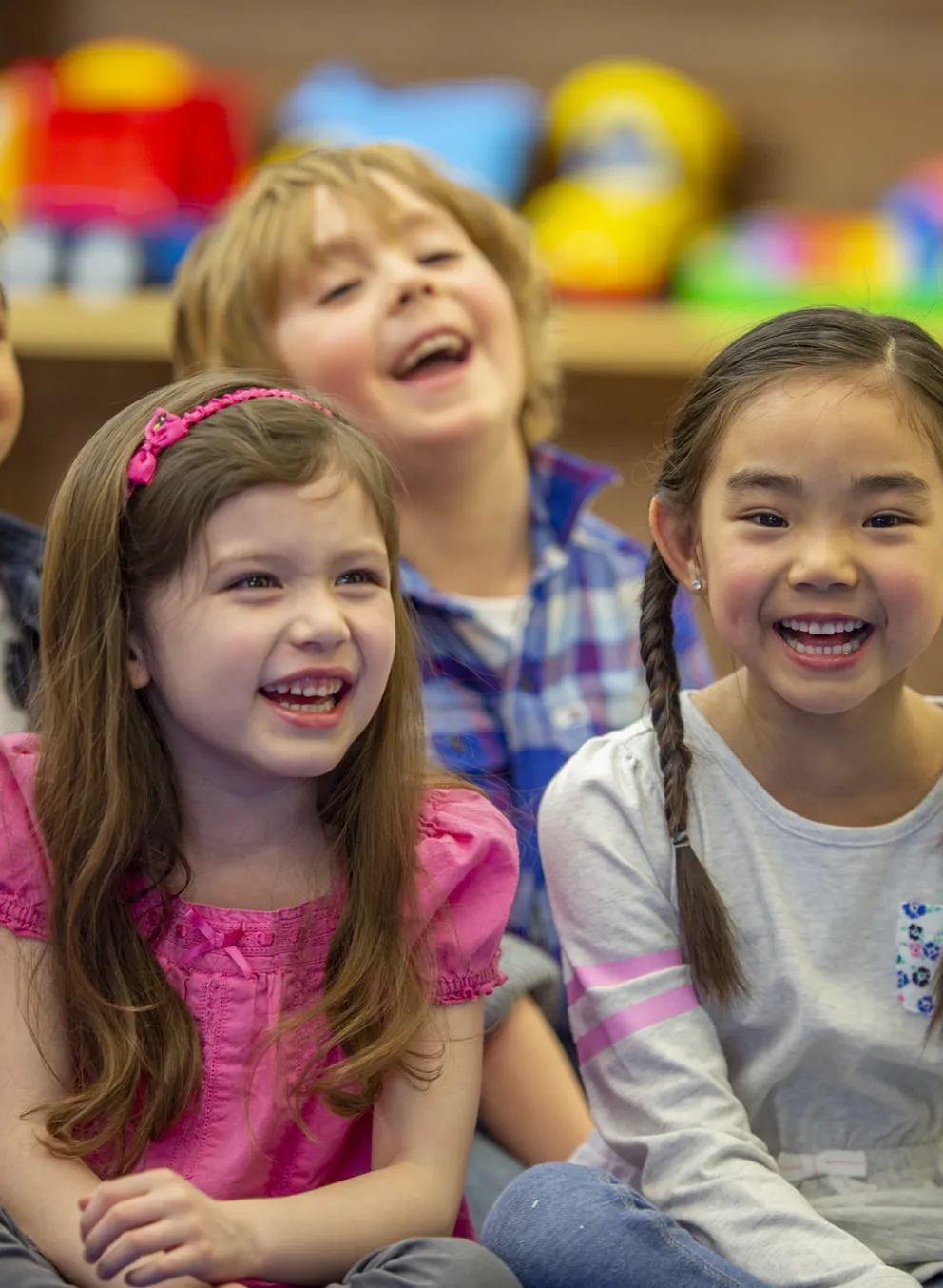 preschoolers in classroom