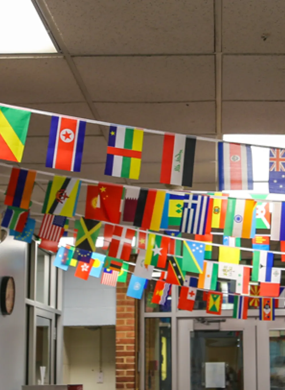 welcoming week flags