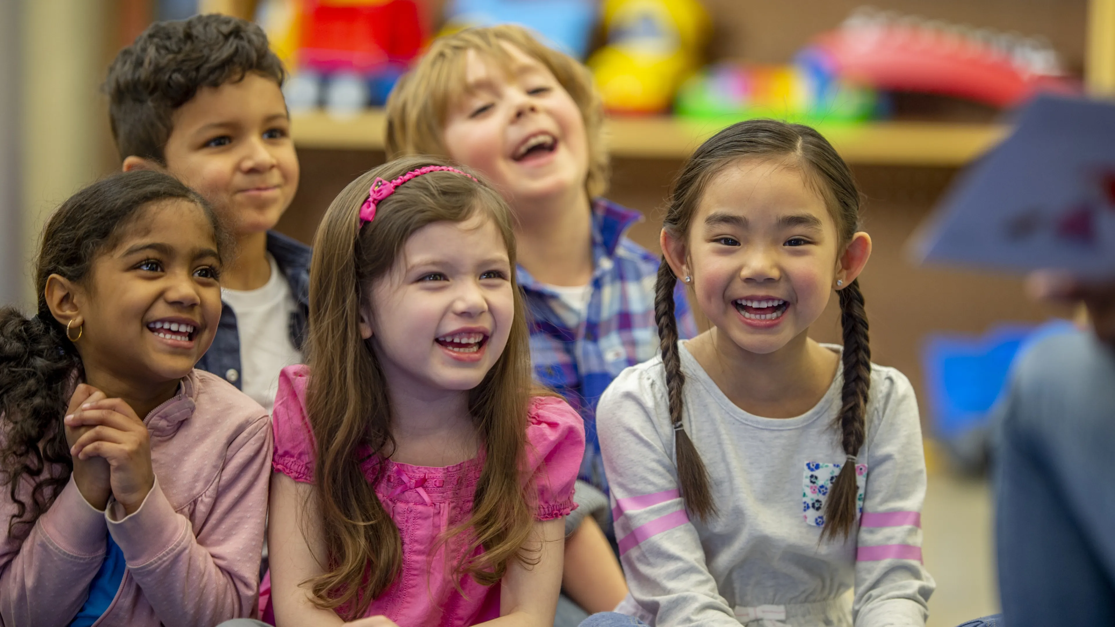 preschoolers in classroom