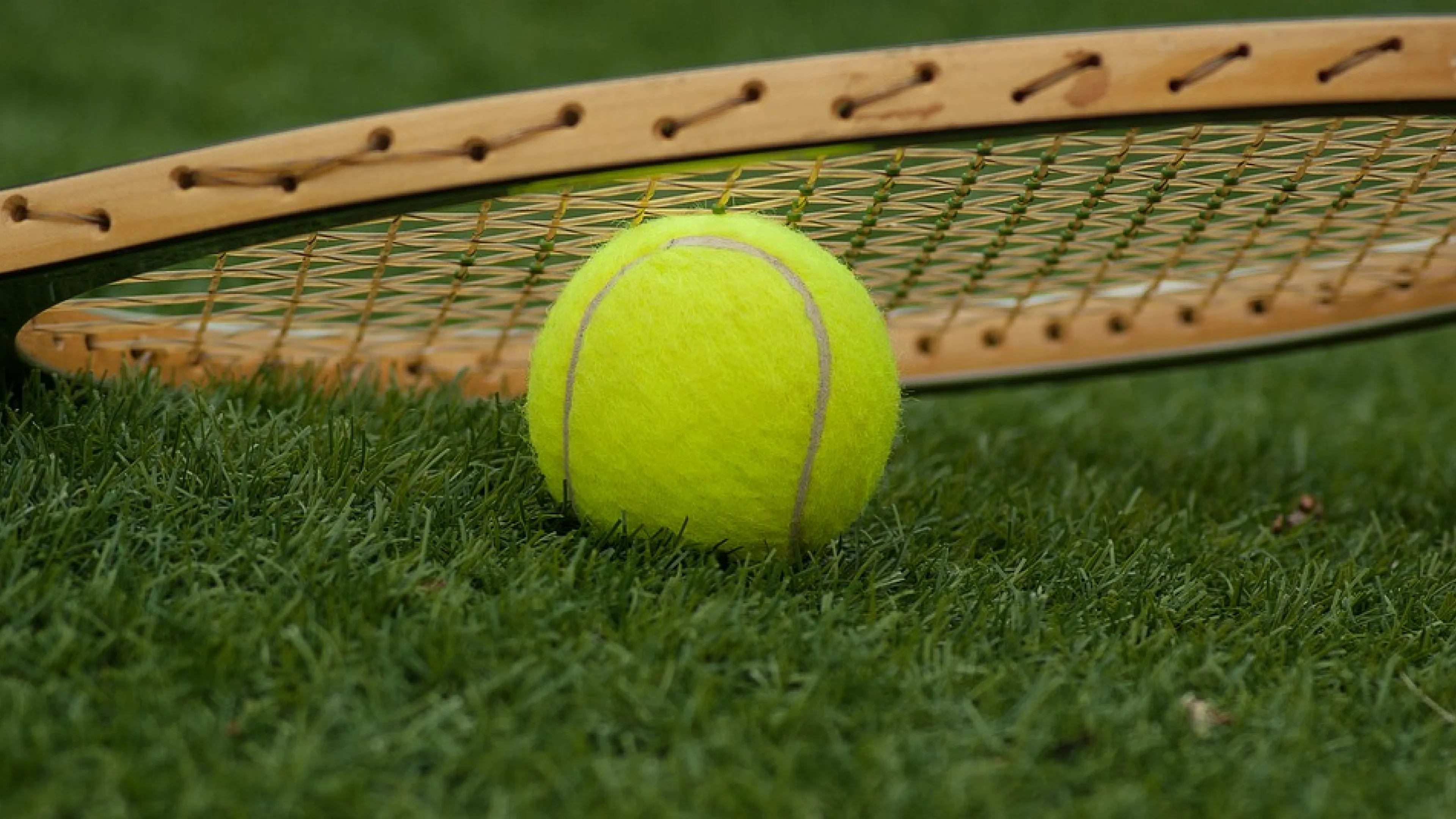 tennis racket and ball
