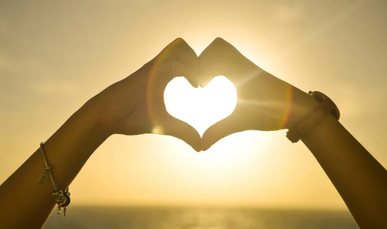 heart with hands