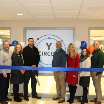 ribbon cutting for circuit room