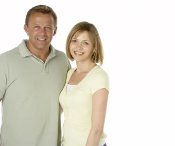 couple smiling