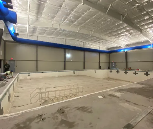 Pool renovations near completion