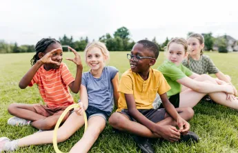 kids playing outside