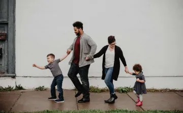 family holding hands