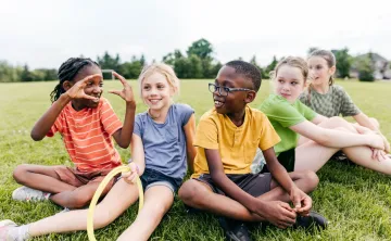 kids playing outside